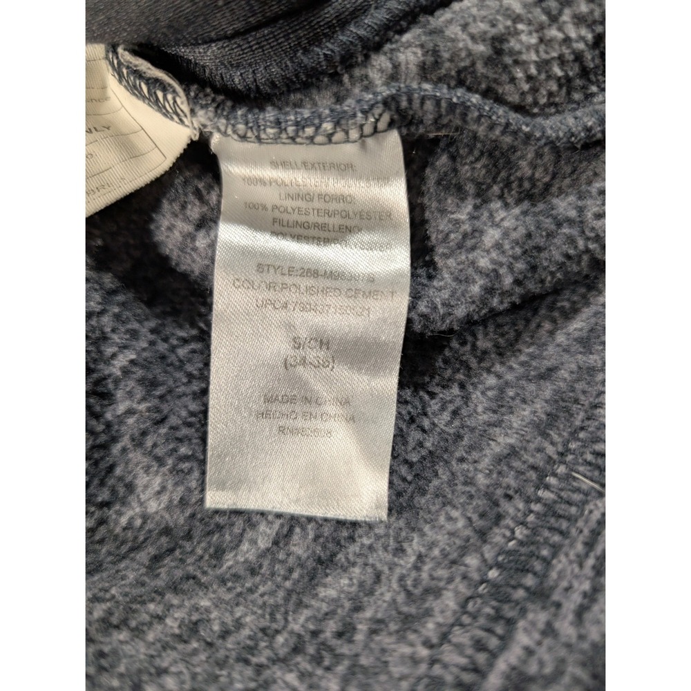 Free Country Mens Hybrid Fleece Jacket Gray Quilted Full Zip 268-M93337S Small - Picture 6 of 9